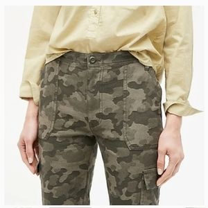 J. Crew cropped camouflage cargo pants